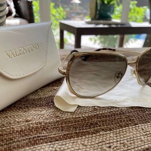 Valentino Aviator Sunglasses